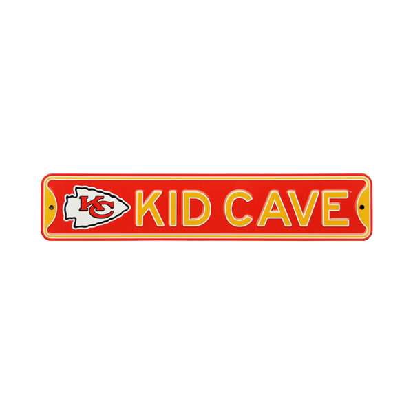 Kansas City Chiefs Steel Kid Cave Sign   