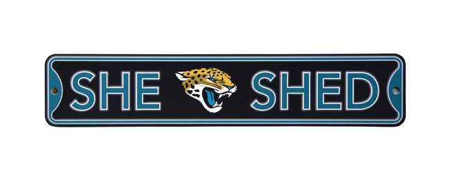 Jacksonville Jaguars Steel She Shed Sign   