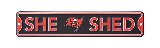 Tampa Bay Bucs Steel She Shed Sign   