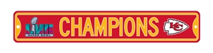 Kansas City Chiefs Super Bowl LVII Champions 16 inch Steel Street Sign 