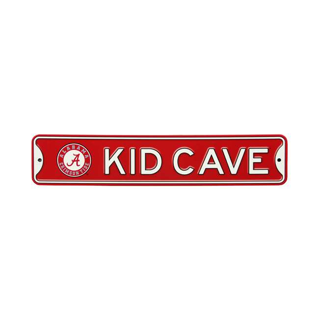 Alabama Crimson Tide Steel Kid Cave Sign   