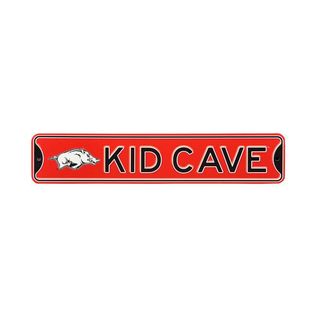 Arkansas Razorbacks  Steel Kid Cave Sign   