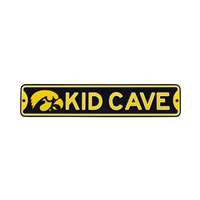 Iowa Hawkeyes  Steel Kid Cave Sign   