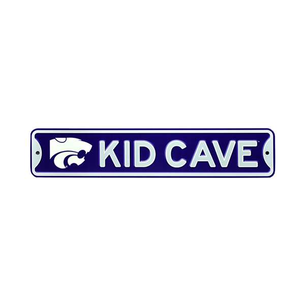 Kansas State Wildcats  Steel Kid Cave Sign   