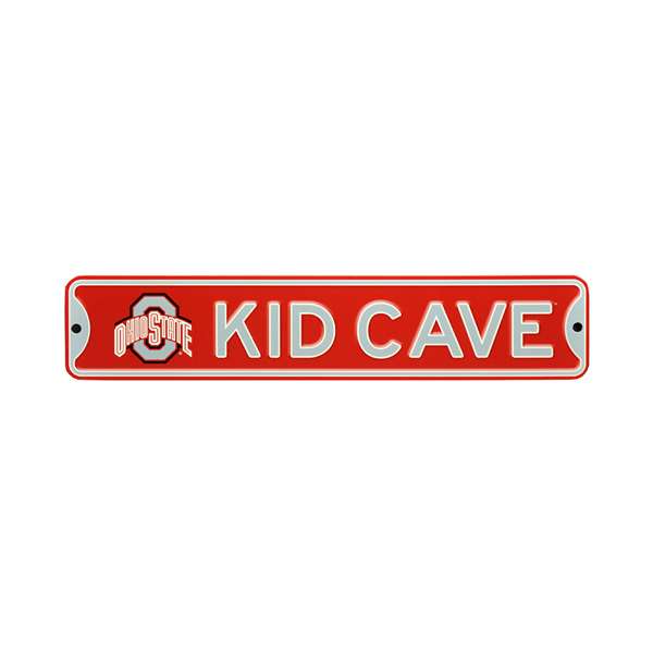 Ohio State Buckeyes  Steel Kid Cave Sign   