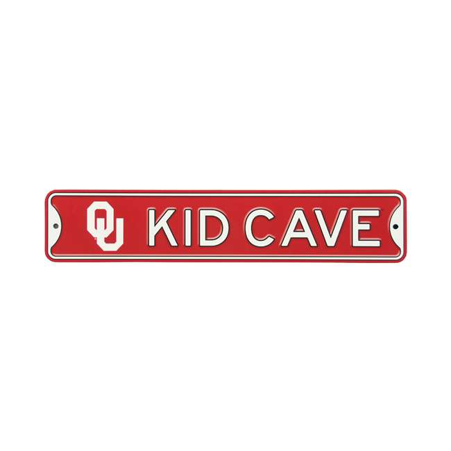 Oklahoma Sooners  Steel Kid Cave Sign   