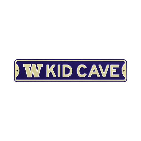 Washington Huskies  Steel Kid Cave Sign   