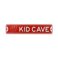 Wisconsin Badgers  Steel Kid Cave Sign   