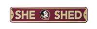 Florida State Seminoles  Steel She Shed Sign   