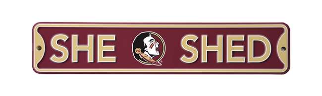 Florida State Seminoles  Steel She Shed Sign   