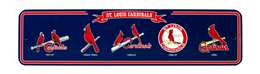 St Louis Cardinals  Steel Legacy Sign   