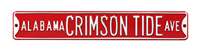 Alabama Crimson Tide Steel Street Sign-CRIMSON TIDE AVE   