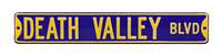 LSU Tigers Steel Street Sign-DEATH VALLEY BLVD    