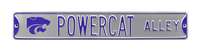 Kansas State Wildcats Steel Street Sign with Logo-POWERCAT ALLEY    