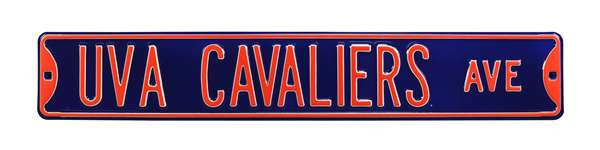 Virginia Cavaliers Steel Street Sign-UVA CAVALIERS AVE    