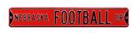 Nebraska Cornhuskers Steel Street Sign-NEBRASKA FOOTBALL DR    