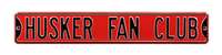 Nebraska Cornhuskers Steel Street Sign-HUSKER FAN CLUB    