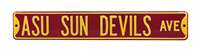 Arizona State Sun Devils Steel Street Sign-SUN DEVILS AVE    