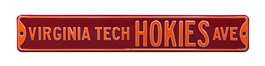 Virginia Tech Hokies Steel Street Sign-VIRGINIA TECH HOKIES AVE    