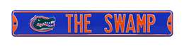 Florida Gators Steel Street Sign with Logo-THE SWAMP   