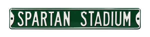 Michigan State Spartans Steel Street Sign-SPARTAN STADIUM    