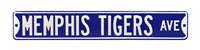 Memphis Tigers Steel Street Sign-MEMPHIS TIGERS AVE    