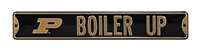 Purdue Boilermakers Steel Street Sign with Logo-BOILER UP   