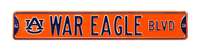 Auburn Tigers Steel Street Sign with Logo-WAR EAGLE BLVD   