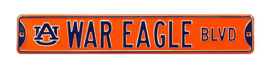 Auburn Tigers Steel Street Sign with Logo-WAR EAGLE BLVD   