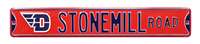 Dayton Flyers Steel Street Sign with Logo-STONEMILL ROAD    