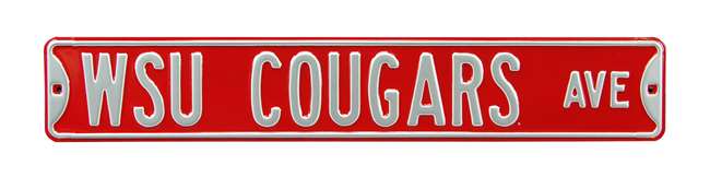 Washington State Cougars Steel Street Sign-WSU COUGARS AVE    