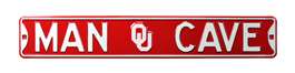 Oklahoma Sooners Steel Street Sign with Logo-MAN CAVE   