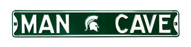Michigan State Spartans Steel Street Sign with Logo-MAN CAVE   