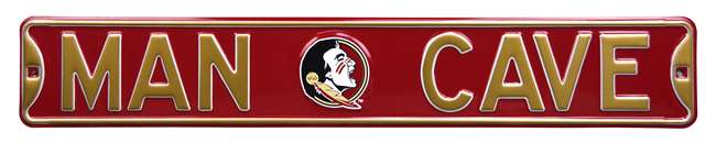 Florida State Seminoles Steel Street Sign with Logo-MAN CAVE   
