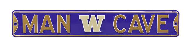 Washington Huskies Steel Street Sign with Logo-MAN CAVE   