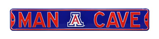 Arizona Wildcats Steel Street Sign with Logo-MAN CAVE   