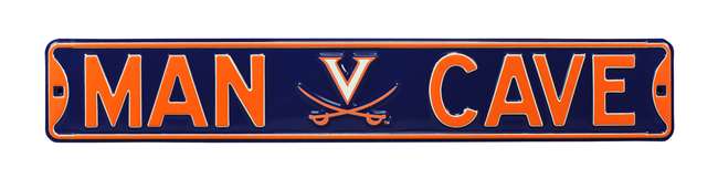 Virginia Cavaliers Steel Street Sign with Logo-MAN CAVE   