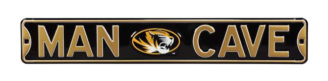 Missouri Tigers Steel Street Sign with Logo-MAN CAVE