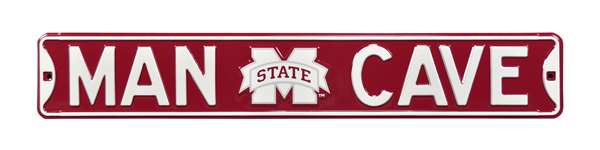 Mississippi State Bulldogs Steel Street Sign with Logo-MAN CAVE    