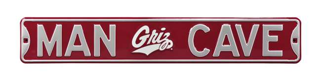 Montana Grizzlies Steel Street Sign with Logo-MAN CAVE   