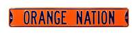 Syracuse Orange Steel Street Sign-ORANGE NATION   