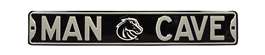 Boise State Broncos Steel Street Sign with Logo-MAN CAVE on Black    
