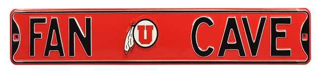 Utah Utes Steel Street Sign with Logo-FAN CAVE   