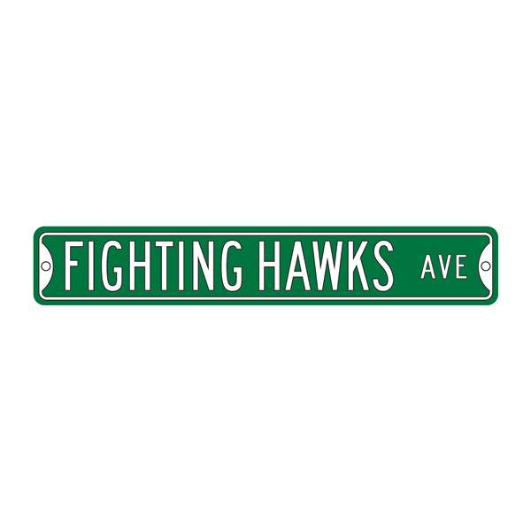 North Dakota Steel Street Sign-FIGHTING HAWKS AVE   