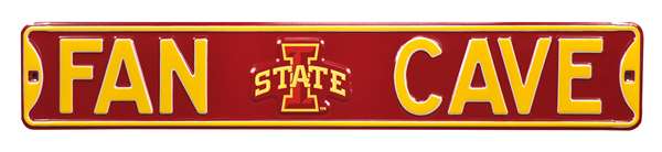 Iowa State Cyclones Steel Street Sign with Logo-FAN CAVE    