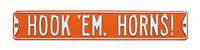 Texas Longhorns Steel Street Sign-HOOK 'EM HORNS   