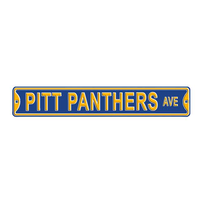 Pittsburgh Panthers Steel Street Sign-PITT PANTHERS AVE 2020   