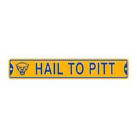 Pittsburgh Panthers Steel Street Sign-HAIL TO PITT 2020   