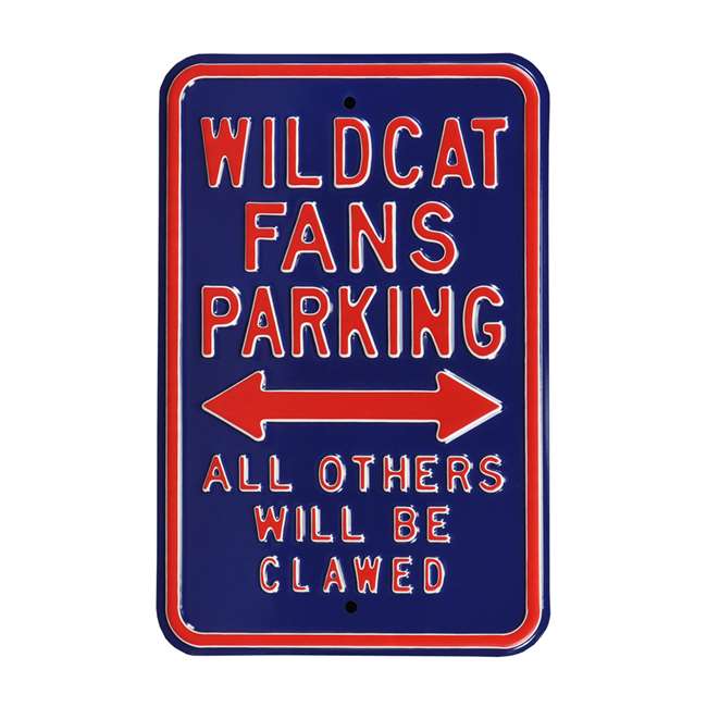 Arizona Wildcats Steel Parking Sign-Wildcats Parking   