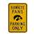 Iowa Hawkeyes Steel Parking Sign with Logo     